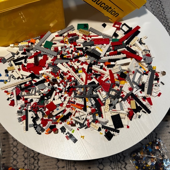 Lot of LEGO City Pieces Police, Fire & More Various Mini Figures w/Storage Boxes - Picture 4 of 16